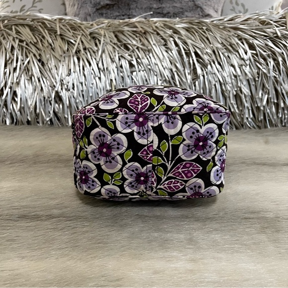 VERA BRADLEY Plum Petals Zipper 2011 Insulated Lunch Bunch Bag Purple Floral Y2K - Picture 7 of 14